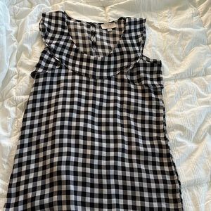 Gingham Print Blouse